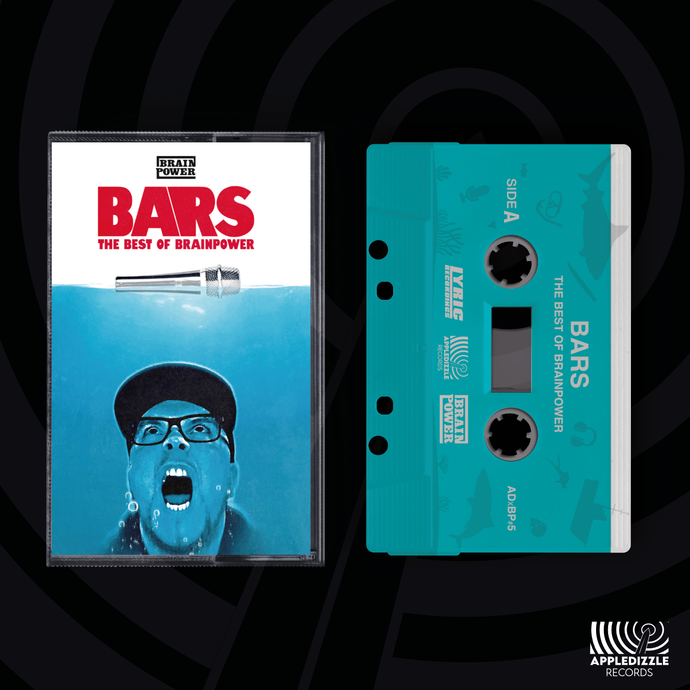 [IN STOCK] Brainpower - BARS : The Best Of Brainpower - OG 70's Jaws Blue Cassette
